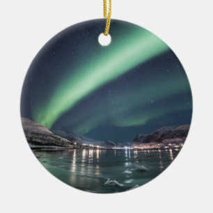 Norra Ljus Arktis Julgransprydnad Keramik