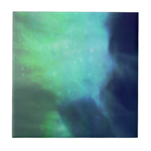 Norra Ljus / Aurora Borealis Kakelplatta