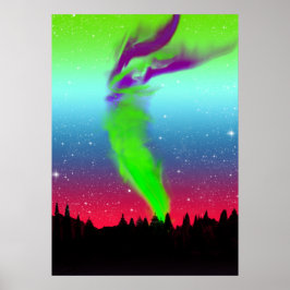 Norra Ljus - Aurora Borealis Poster