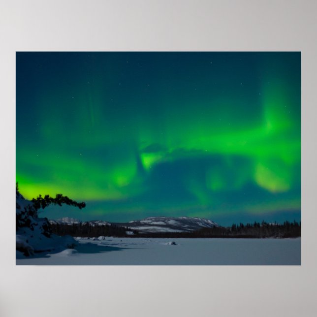 Norra Ljus (Aurora borealis) Poster (Framsidan)
