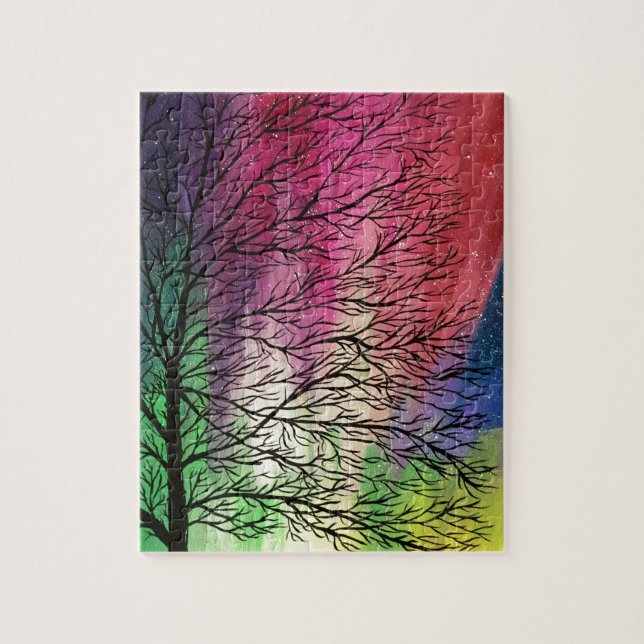 Norra Ljus, Aurora Borealis Pussel (Vertikal)