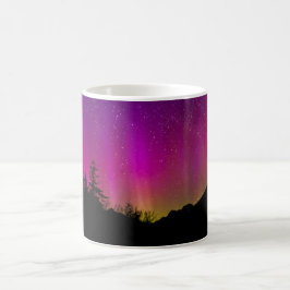 Norra Ljus Aurora Borealis Starry Night Himlar Kaffemugg