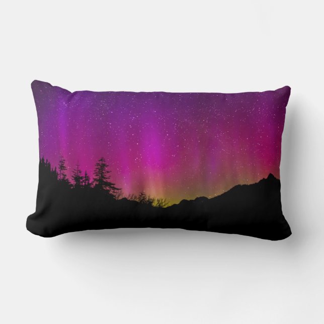 Norra Ljus Aurora Borealis Starry Night Himlar Lumbarkudde (Framsida)
