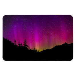 Norra Ljus Aurora Borealis Starry Night Himlar Magnet