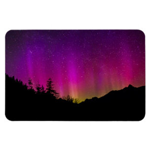 Norra Ljus Aurora Borealis Starry Night Himlar Magnet