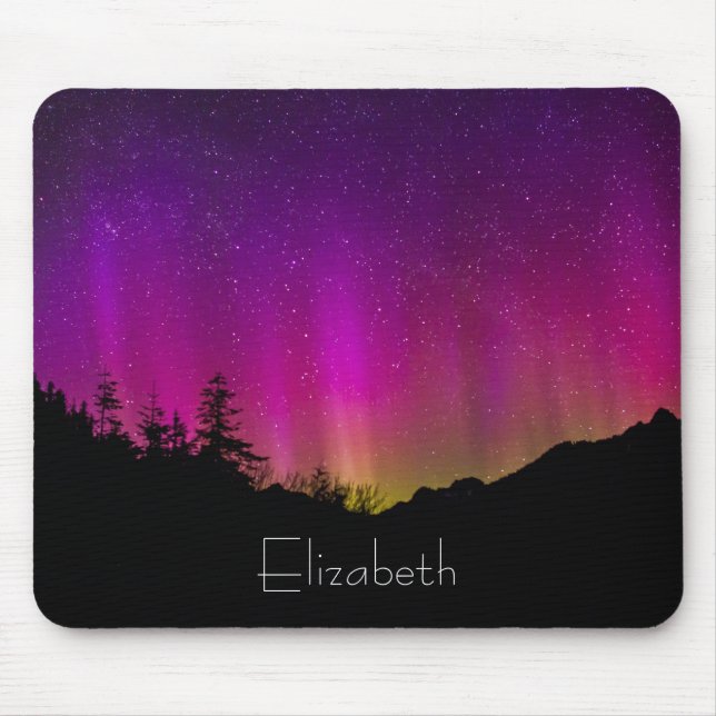Norra Ljus Aurora Borealis Starry Night Himlar Musmatta (Framsidan)