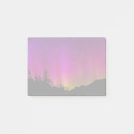 Norra Ljus Aurora Borealis Starry Night Himlar Post-it Block