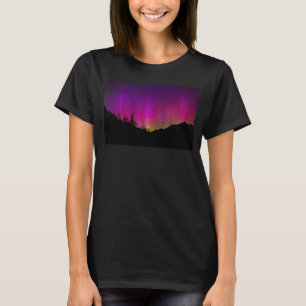 Norra Ljus Aurora Borealis Starry Night Himlar Tee