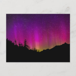 Norra Ljus Aurora Borealis Starry Night Himlar Vykort