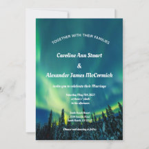 Norra Ljus Aurora Borealis Stars Himlar Bröllop