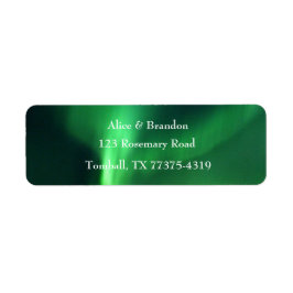 Norra Ljus Auroran Borealis Bröllop Returadress Etikett