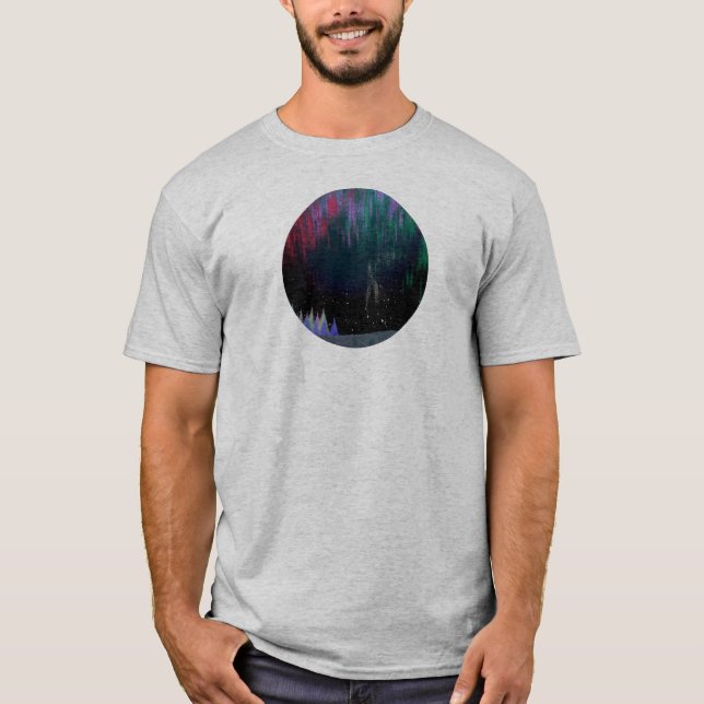 Norra Ljus Contemporary liggande T Shirt (Framsida)