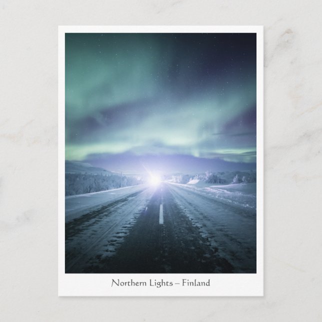 Norra Ljus Finland Vykort (Framsida)