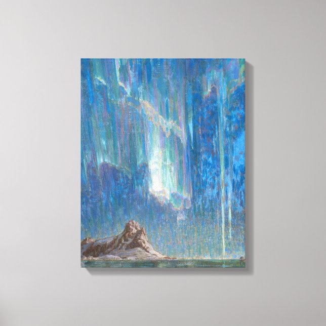 Norra Ljus från norra Norgen (Aurora) Canvastryck (Framsida)