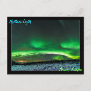 Norra Ljus i Abisko-Sverigen Vykort