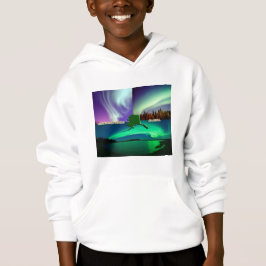 Norra Ljus i Alaska Collage T Shirt