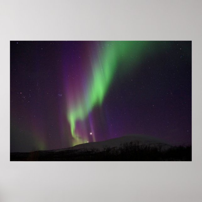 Norra Ljus i Lappland, Sverige Poster (Framsidan)