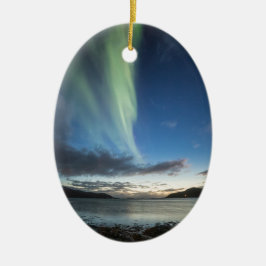 Norra Ljus i Norge Julgransprydnad Keramik