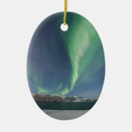 Norra Ljus i Norge Julgransprydnad Keramik