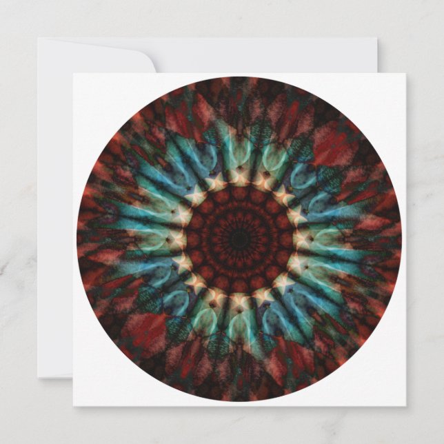 Norra Ljus Mandala Art Card (Framsida)
