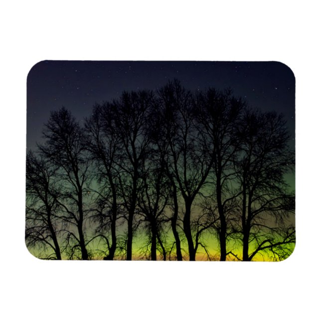 Norra Ljus | Manitoba Canada Grande Pointe Magnet (Horisontell)