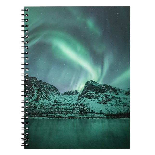 Norra Ljus Natur Foto Anteckningsbok (Framsidan)