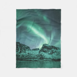 Norra Ljus Natur Foto Fleecefilt