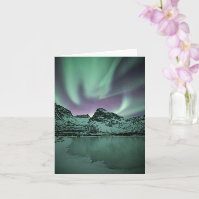 Norra Ljus Natur Foto Kort (Orkide)