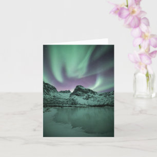 Norra Ljus Natur Foto Kort