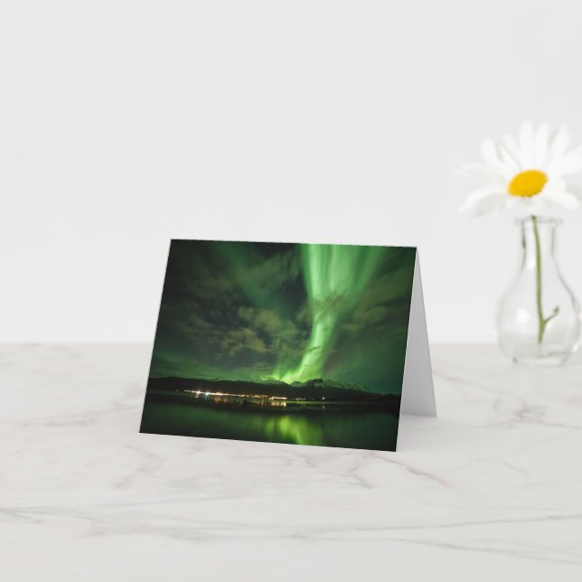 Norra Ljus Natur Foto Kort (Liten växt)