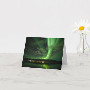 Norra Ljus Natur Foto Kort