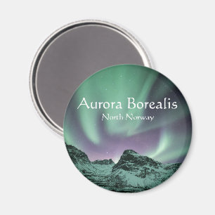Norra Ljus Natur Foto Magnet