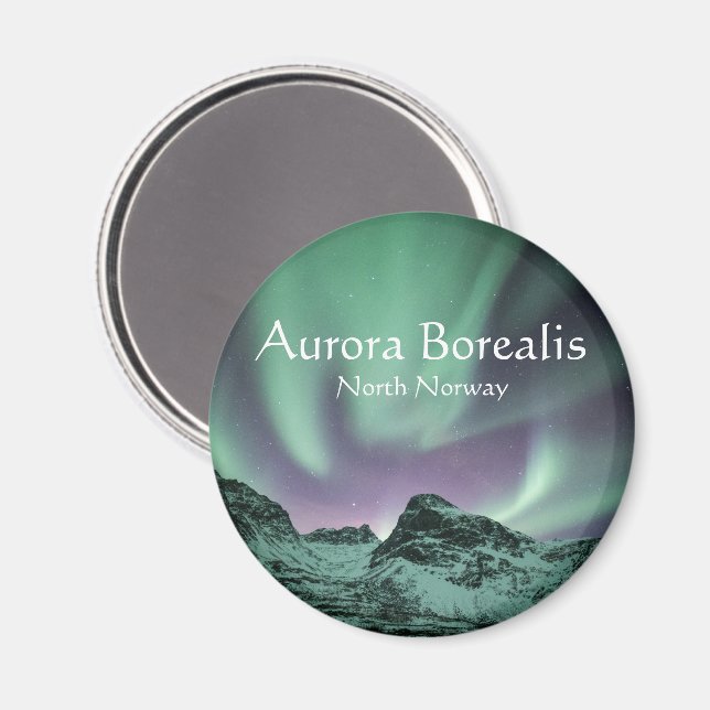 Norra Ljus Natur Foto Magnet (Front/Back)