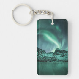 Norra Ljus Natur Foto Nyckelring
