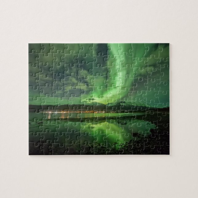 Norra Ljus Natur Foto Pussel (Horisontell)