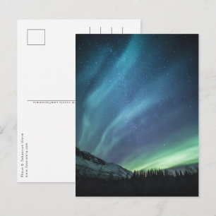 Norra Ljus Natur Foto Vykort