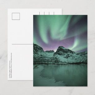 Norra Ljus Natur Foto Vykort