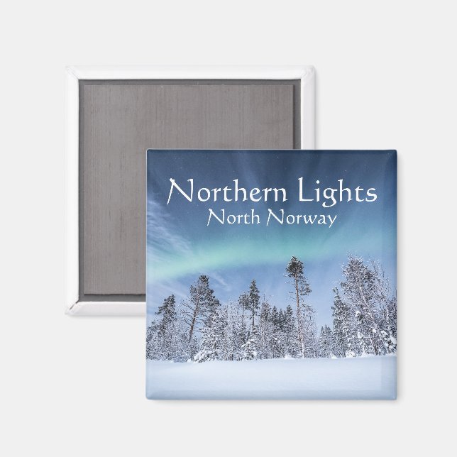 Norra Ljus Norgen Magnet (Front/Back)