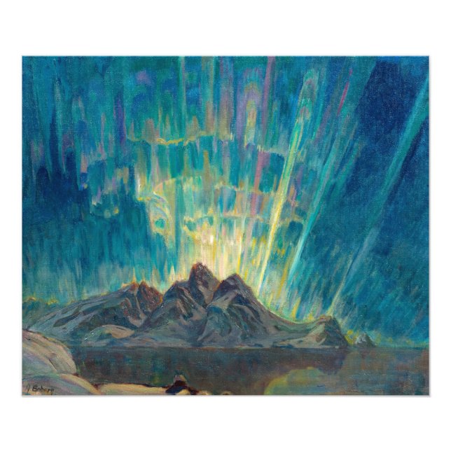 Norra Ljus, norra Norgen av Anna Boberg Fototryck (Framsidan)