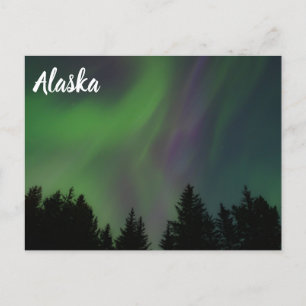 Norra Ljus över Alaska Vykort