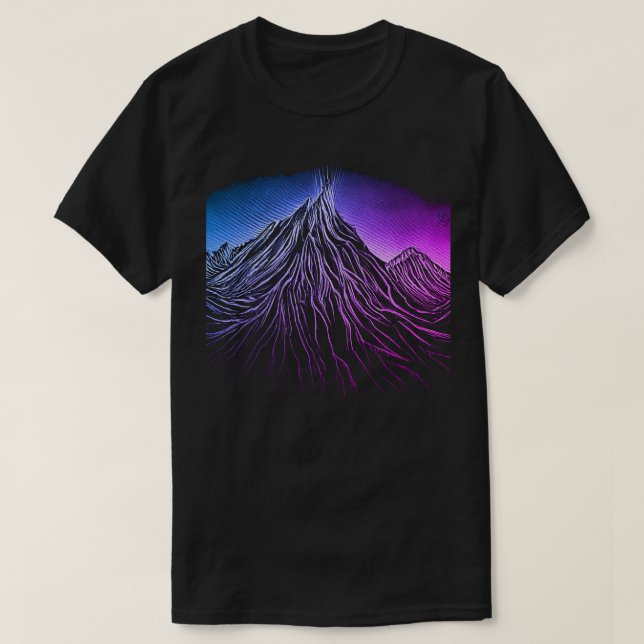 Norra Ljus Scratchboard T-Shirt (Design framsida)