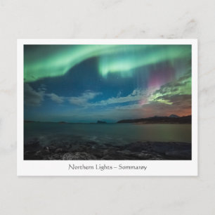 norra Ljus Sommarøy Vykort