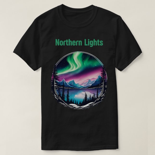 Norra Ljus TShirt T Shirt (Design framsida)