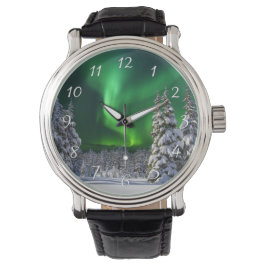Norra ljus under vintern armbandsur