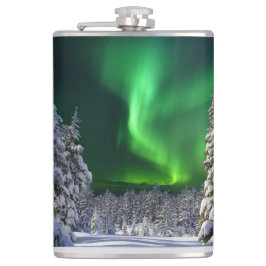 Norra ljus under vintern fickplunta