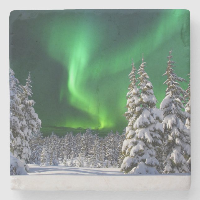 Norra ljus under vintern stenunderlägg (Framsidan)