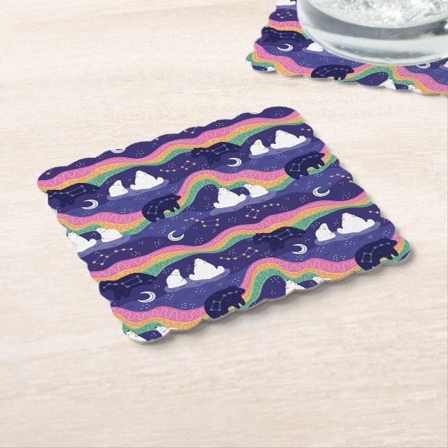 Norra Ljus Underlägg Papper (Vinklad)