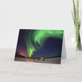 Norra Ljus vid Bear Sjö Kort