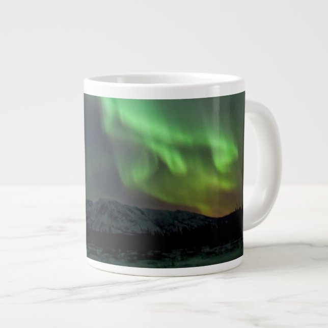 Norra Ljus | Whitehorse, Yukon Jumbo Mugg (Framsida höger)