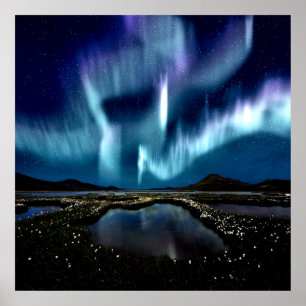 Norra ljusborealis-Norgen genom att läka kärlek Poster